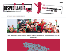 Tablet Screenshot of despedilandia.com